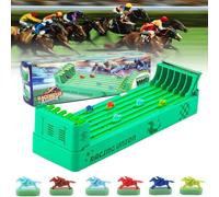 DKIIL NOIYB Electric Horse Racing Game, Tabletop Horse Racing Game, 2024 Horse Racing Table Game with 6 Horses, Interactive Tabletop Games, Horse Racing Game for Family Parties