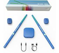 DKIIL NOIYB Electronic Drum Kit Virtual Air Drum Set, Air Drum with Sticks/Pedal/Audio Adapter/AUX Cable and 8 Sounds, Electric Drum Sticks Suitable for Beginners (B-with Pedals)