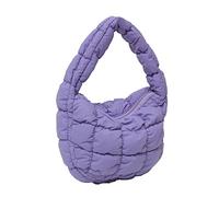 DKIIL NOIYB Puffy Bag Quilted Tote for Women, Mini Lightweight Handbag, Puffer Shoulder Bag With Cotton Padding, 20cm