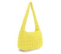 DKIIL NOIYB Quilted Tote Bag Puffy Tote for Women, Lightweight Puffy Tote Bag Lattice Pattern Quilted Handbags 18inch Large Capacity Cotton Padding Shoulder Bag 45cm