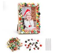 DKINY Christmas Arts and Crafts for Kids Age 6+ Decorate Your Own Christmas Mosaic Photo Frame Craft Kits Creative Christmas Gifts Birthday Presents for 7 8 9 10 11 12 Year Old Girls Boys