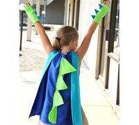 DKINY Dinosaur Cape Kids, Dragon Fancy Dress Costume, Dinosaur Cloak with Mask, Dino Fancy Dress Outfit for Boys Girls Toddlers Jurassic Themed Birthday Party Role Play Halloween
