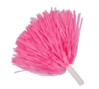 DKJAHSEK 1PCS Cheerleading Pom Poms with Handle Metallic Foil Plastic Cheerleade pompoms Spirit Team Game Sport Dancing Party Favors for Sports Teams, Dance Performances(Pink)