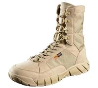 DKJAHSEK Anti-Collision Training Lace Up Waterproof Outdoor Hiking Breathable Shoe For work, skiing and the outdoors(Khaki No Zip,43)