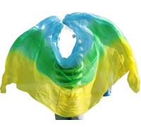 DKJAHSEK Belly Silk Veils Women Belly Dance Veil Scarf Silk Veil Belly Dance Red orange yellow(07,250x114cm)