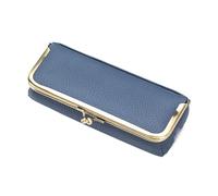 DKJAHSEK Glasses Case Hard Shell Glasses Boxes Holder Automatic Closing Multifunctional Eyebrow Box Creative Reading Eyewear Case(Blue)
