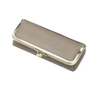 DKJAHSEK Glasses Case Hard Shell Glasses Boxes Holder Automatic Closing Multifunctional Eyebrow Box Creative Reading Eyewear Case(Khaki)