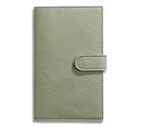 DKJAHSEK Leather Journal A6 Weekly Planner Notebook Compact Leather Cover, Ideal For On The Go Scheduling. Keep Your Week Organized Effortlessly(Green)