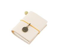 DKJAHSEK Leather Journal Vintage Traveler Booklet Mini Edition MINI Loose-leaf Notebook Layer Pocket Diary Book(B Original)