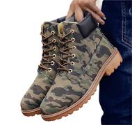 DKJAHSEK Riding Shoes Men's Casual High Top Western Boots For work, skiing and the outdoors(Color 4,46)