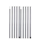 DKJAHSEK Tent Poles Telescopic Tent Poles Set Of 2 Universal Adjustable Aluminium Camping Awning Poles Sun Sail Shelter Rods Tent Accessories(43-200CM Sliver)