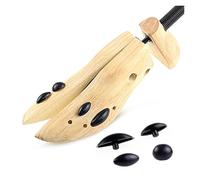 DKJAHSEK Trainer Stretcher 2-Way Wooden Shoe Tree Adjustable Shoe Support Expander For Men And Women High Heels Flat Low Shoes Brace Enlarger Shaper(M)