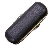 DKJAHSEK Vintage Exquisite Lipstick Case Portable Mirror Lipstick Case Organizer Can Put A Single Lipstick Lipstick Box for Women Girls(Black)