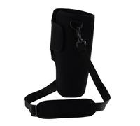 DKJAHSEK Water Bottle Bags 40oz Water Bottle Carrier Bag Pouch Cover for Water Bottle Holder Adjustable Shoulder Strap Mug for Hiking Travelling Camping(Black)
