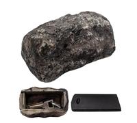 DKJEkdje 1 PCS Fake Rock Hide A Key with Secret Compartment Stone Hider | Concealed Outdoor Storage Solution for Spare Key Access in Gardens or Entry Areas