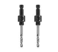 DKJEkdje 2 Pcs A1 Hole Saw Arbor, Professional Carbon Steel Hole Cutter Drill Bit, 14-30mm Hex Shank Arbor With 6.35mm High Speed Pilot Drill Bit, Fit for Power Tool Quick Change Mandrel