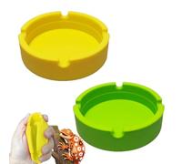 DKJEkdje 2Pcs Crested Gecko Food Dish - Silicone Reptile Tank Accessories for Bearded Dragon Lizard Hermit Crab