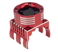 DKKY 42mm RC Cooling Fan Motor Heatsink 21000 RPM for Axial SCX10 Traxxas TRX4 Slash/Rustler/Stampede/Bandit Arrma Kraton Mojave Senton 1/8 1/10 RC Crawler Car 4274 4268 Motor, Red