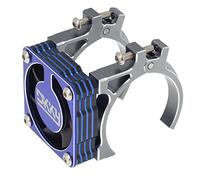DKKY RC Motor Cooling Fan Heatsink 40-43mm Adjustable for Arrma Axial Traxxas 1/8 1/10 RC Crawler Car 4274 4068 4268 with 42mm Motor (Titanium Blue)