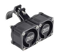 DKKY RC Motor Cooling Fan Heatsink with 42mm Mount for Arrma Axial Traxxas 1/6 1/8 1/10 RC Models with 4274 4286 Motor (Black)