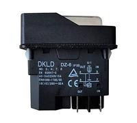 DKLD DZ-6N 4Pins Electromagnetic Switch with Power-Off and Voltage Protection On-Off Pushbutton Switches for Industrial Machine Tool Equipment Ac 250V 16(15) A DZ-6 IP55 5E4 (DZ-6N-4P)