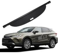 DKLIMA Car Retractable Cargo Cover for Toyota Harrier 2014 2022, Rear Trunk Parcel Shelf Luggage Security Shield Shade Tonneau Privacy Screen Cover, Canvas, Gloss Black