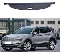 DKLIMA Car Retractable Cargo Cover for Volkswagen VW Tiguan L MK2 2017 2023 2021 2019 2018, Rear Trunk Parcel Shelf Luggage Security Shield Shade Tonneau Privacy Screen Cover, Canvas, Gloss Black