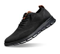 DKLOVIFU Breeze Men's Urban Ultrabequem Limited Edition Blackout, Breathable Trainers, Sports Shoes, Running Shoes, Trainers, Tennis, Fitness, Walking Shoes, Triple Black, 9.5 UK