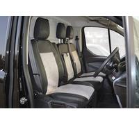 DKMOTO DK704B/G Premium Tailored Van Seat Covers for Ford Transit Custom with Fold Down Table Leatherette