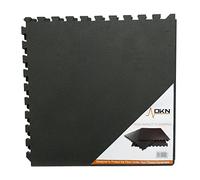 DKN Unisex Adult 6 Piece High Impact Interlocking Floor Protection Mat - Black, 6 X 60cmx60cm