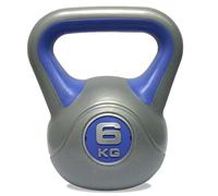 DKN Unisex Adult 6kg Vinyl Kettlebell - Grey/Purple, 6kg