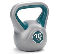 DKN Vinyl Kettle Bell - Grey/Blue, 10 kg