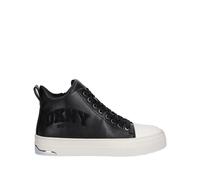 DKNY 35mm logo-lettering high-top sneakers - Black 36-37-41