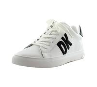 DKNY Abeni Lace-up Leather Trainers Women's Trainers, Brght Wt Bk, 3.5 UK