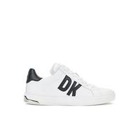 DKNY Abeni Lace Up Sneaker - White/Black, White/Black, Size 6, Women White/Black