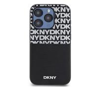 Dkny Pu Leather Repeat Pattern Card Pocket Iphone 15 Pro Max Phone Case