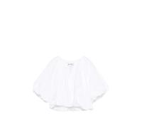 DKNY balloon-sleeve tie blouse - White XS-S-M