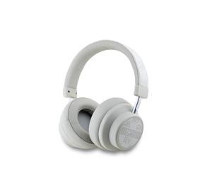 DKNY Bluetooth Wireless Headset 5.3 Leather Checkered Pattern, Grey