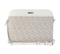 DKNY Bridger Repeat Logo Shoulder Bag - Beige - One Size - Beige - 100% Mixed