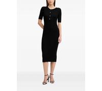 DKNY button rib dress - Black XS-S-M-L