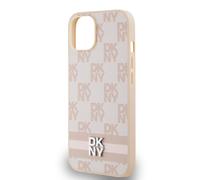 DKNY Case for iPhone 14 Elegant with Tile and Stripe Patterns, Pink