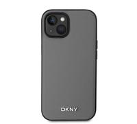 DKNY Case for iPhone 15 Elegant with Metal Logo, Grey