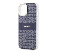 DKNY Case for iPhone 15 in TPU Soft with Pattern, Blue