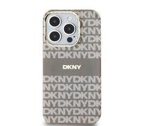 DKNY Case for iPhone 15 Pro in TPU Soft with Pattern, Beige