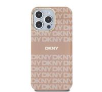 DKNY Case for iPhone 15 Pro Max in TPU Soft with Pattern, Pink