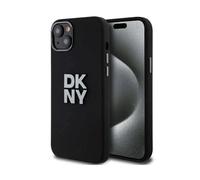 DKNY Case Liquid Silicone Metal Logo Black - iPhone 13/14/15