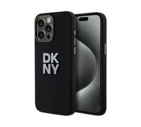 DKNY Case Liquid Silicone Metal Logo Black - iPhone 15 Pro Max
