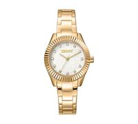 DKNY Chambers DK1L017M0055 - Woman - 30 mm - Analogue - Quartz - Mineral Glass White 30 mm