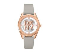 DKNY Chambers Midi Quartz Watch 5 ATM, Gray, Standard Size, Modern