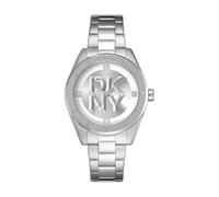 DKNY Chambers Midi Quartz Watch 5 ATM, Silver, Standard Size, Modern